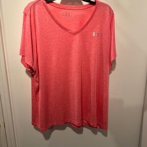 Under Armour Pink V-Neck Women's Top